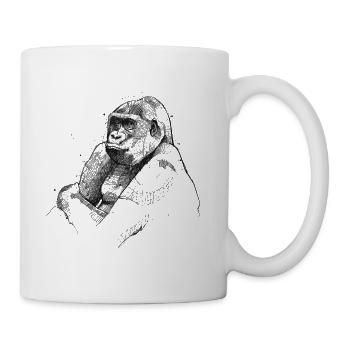 Gorilla Wildlife - Tasse - Weiß - Rechts