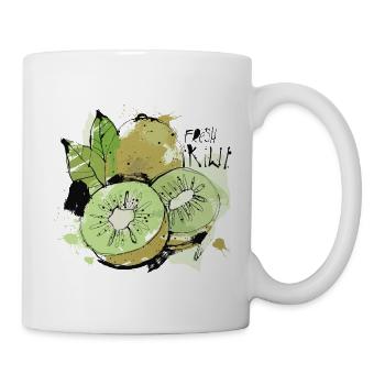 Kiwi Sketch - Tasse - Weiß - Rechts