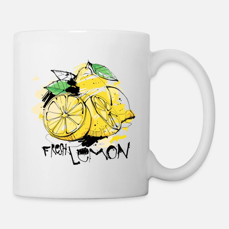 Lemon Fruit - Tasse - Weiß