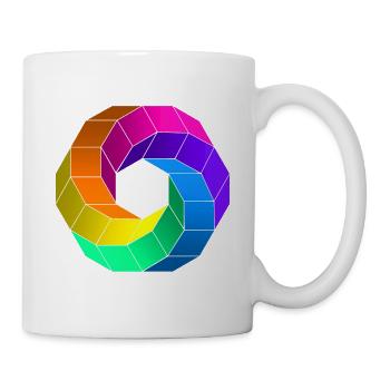 Twisted ring 004 - Mug - white - Right
