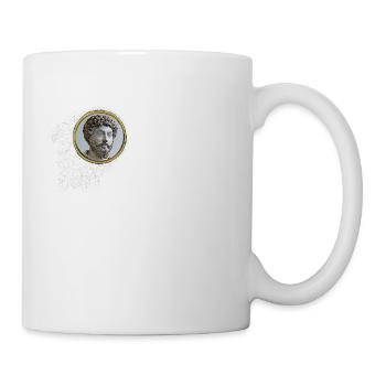 Marcus Aurelius - Wir besitzen den gegenwärtigen Moment - Tasse - Weiß - Rechts