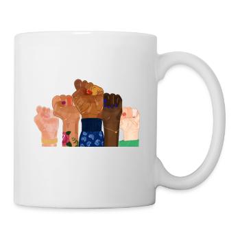 Poings féministes - Mug blanc - blanc - Droite