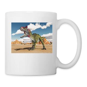Dinosaurier Cryolophosaurus - Tasse - Weiß - Rechts