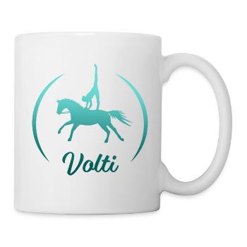 Volti Pferdesport Voltigieren by TinaShirts - Tasse - Weiß - Rechts