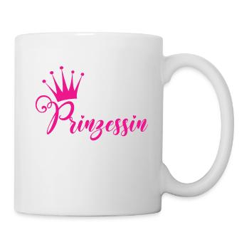 Prinzessin Krone pink - Tasse - Weiß - Rechts