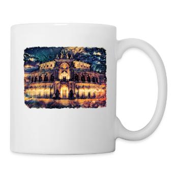 Dresden Deutschland Germany Semperoper - Tasse - Weiß - Rechts