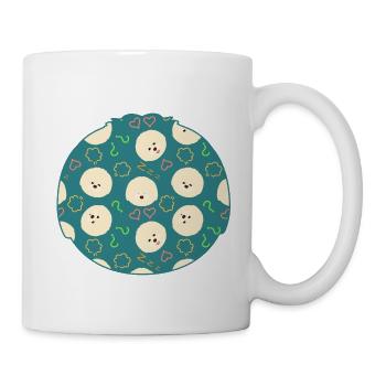 Bichon Frise Chien Emoji - Mug blanc - blanc - Droite