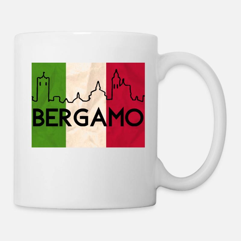 Drapeau tricolore de Bergame - Mug blanc - blanc