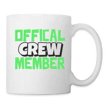 Conception officielle des membres d'équipage - Mug blanc - blanc - Droite