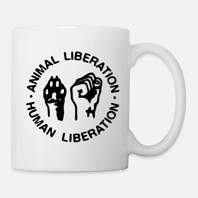 Libération animale Libération humaine - Mug blanc - blanc