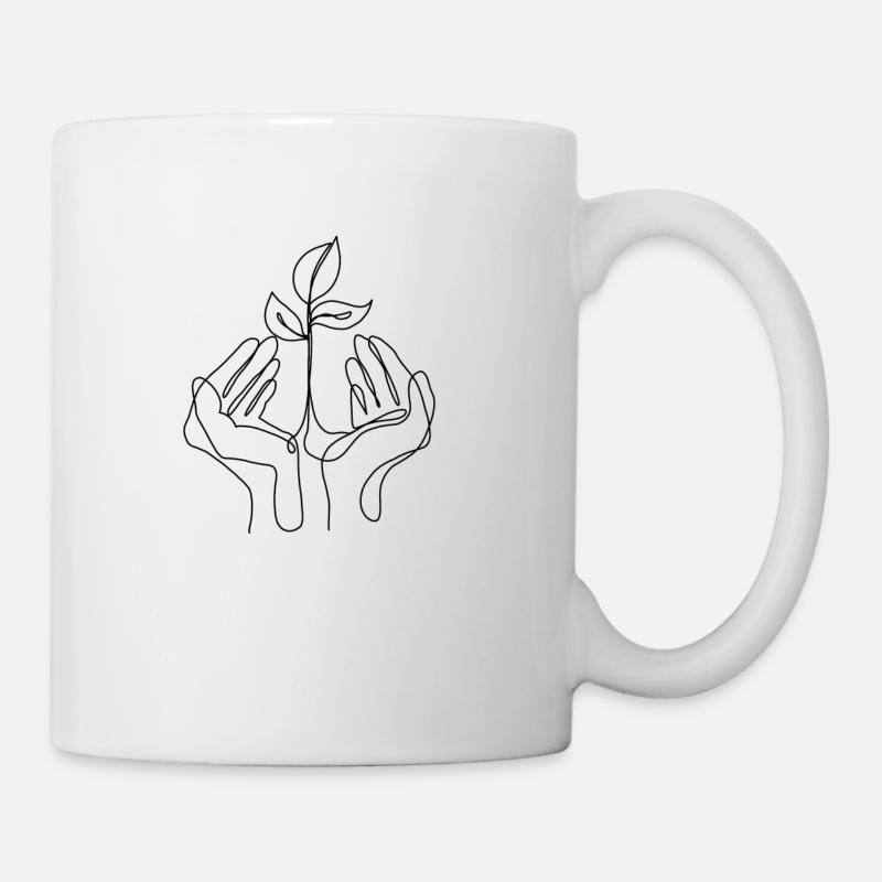 Amour des plantes - Mug blanc - blanc