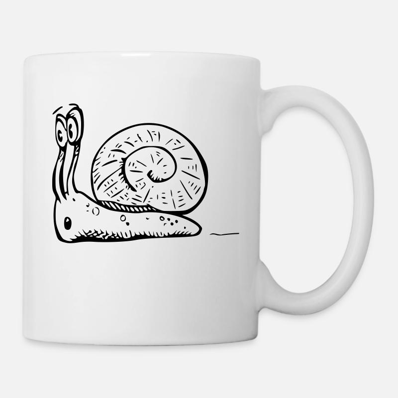 2020 08 30 snail 06 black white - Mug - white