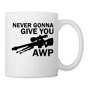 Ich werde dir niemals AWP geben - Tasse - Weiß - Rechts