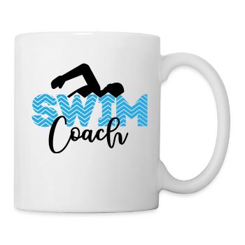 Swim coach swimming coach sports club - Mug - white - Right