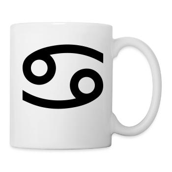 Cancer, signe du zodiaque, astrologie, symbole, horoscope - Mug blanc - blanc - Droite