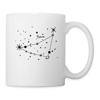 Capricorne, Capricorne, Signes Du Zodiaque, Ciel - Mug blanc - blanc - Droite