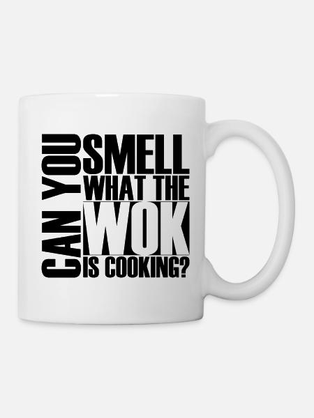 Can you smell what the Chef is cooking? Koch Wok - Tasse - Weiß