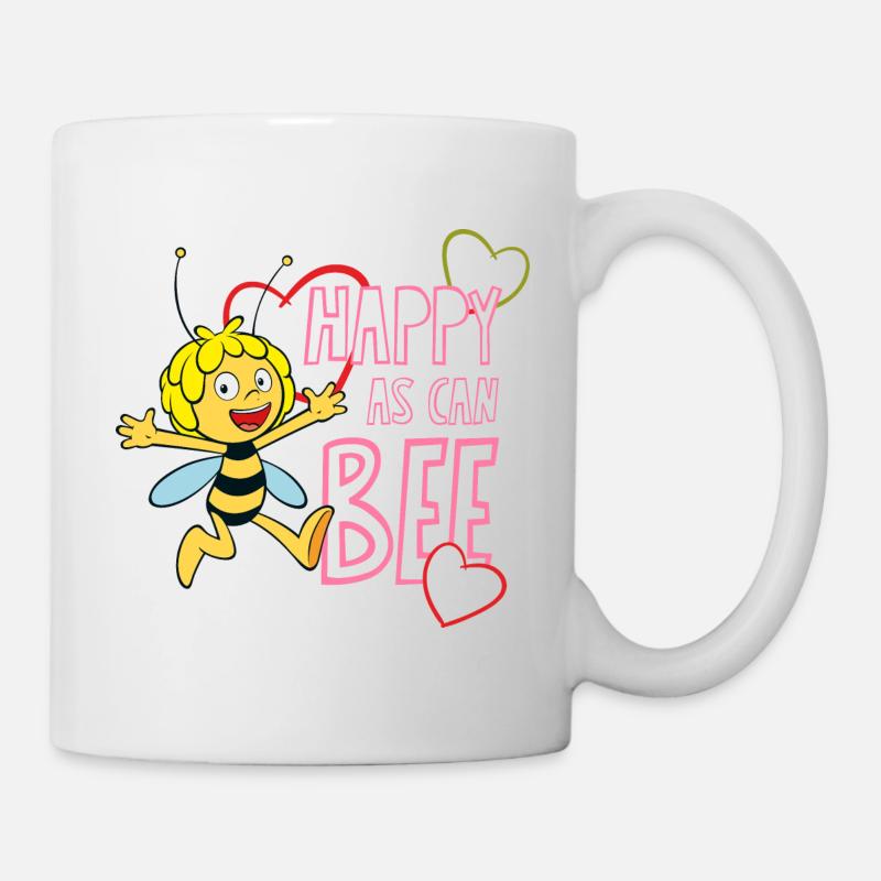 Maya L’Abeille Heureuse Comme Peut Être Abeille - Mug blanc - blanc