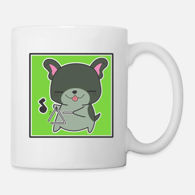 Hund mit Dreieck - Tasse - Weiß
