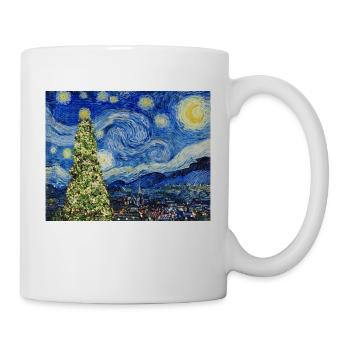 Van Gough Starry Night - Christmas Tree Trending - Mug - white - Right