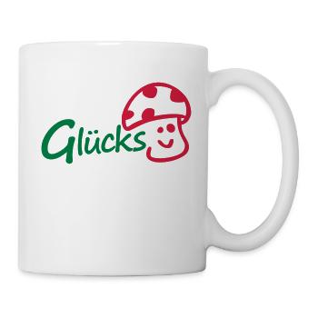 Glückspilz - Tasse - Weiß - Rechts