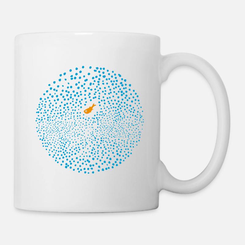 Pêcher dans la mer - Mug blanc - blanc