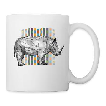 Rhinocéros - Mug blanc - blanc - Droite