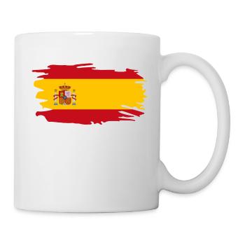 Spanien Flagge - Tasse - Weiß - Rechts