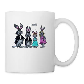 Ensemble vocal de lapin - Mug blanc - blanc - Droite
