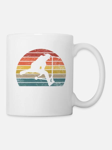 Scooter rétro - Mug blanc - blanc
