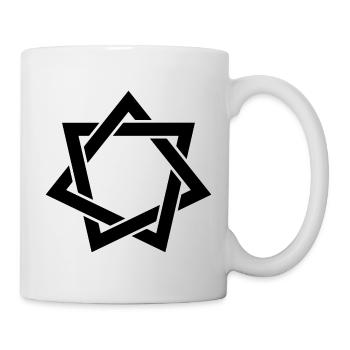 Rune symbole cadeau ornement pentagramme - Mug blanc - blanc - Droite