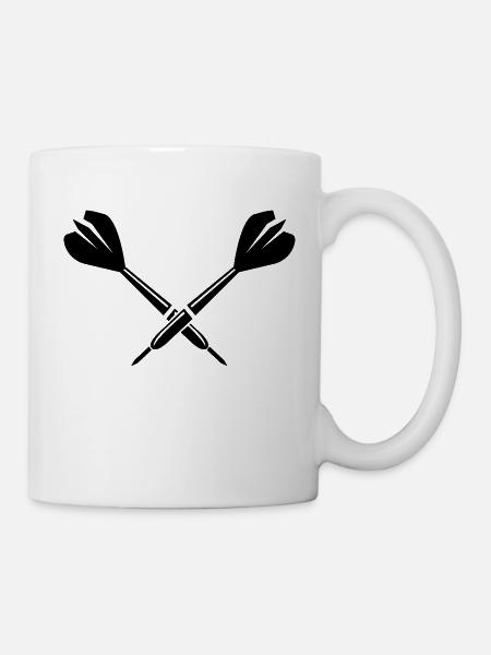 flèches fléchettes - Mug blanc - blanc