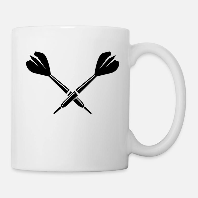 flèches fléchettes - Mug blanc - blanc