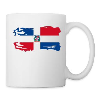 Dominikanische Republik Flagge Heimat - Tasse - Weiß - Rechts