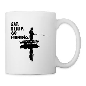Eat. Sleep. Go fishing. - Mug - white - Right