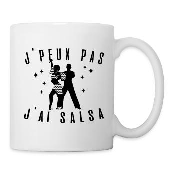 J peux pas j ai Salsa passion idée cadeau tshirt - Mug blanc - blanc - Droite
