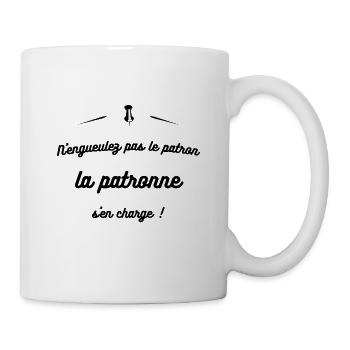 LA PATRONNE S'EN CHARGE - Mug blanc - blanc - Droite