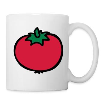 Tomate Tomato Tomaten pomodoro - Tasse - Weiß - Rechts