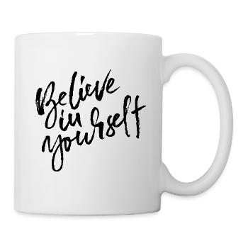 Believe in yourself Believe in yourself positivity - Mug - white - Right