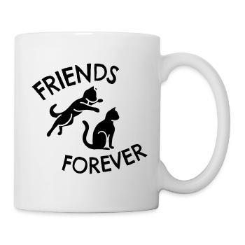 Jouer aux chats Jouer aux amis des chats pour toujours - Mug blanc - blanc - Droite