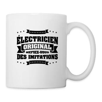ÉLECTRICIEN ORIGINAL - Mug blanc - blanc - Droite