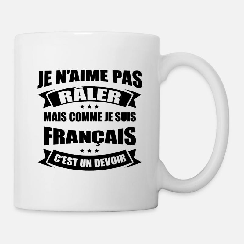 RÂLEUR FRANÇAIS - Mug blanc - blanc