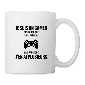 JE SUIS UN GAMER - Mug blanc - blanc - Droite