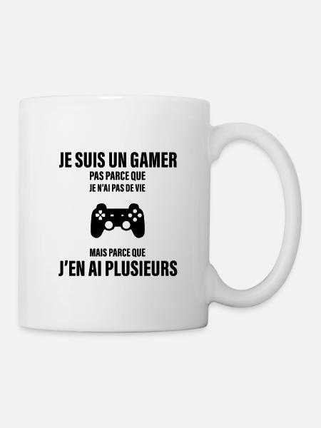 JE SUIS UN GAMER - Mug blanc - blanc