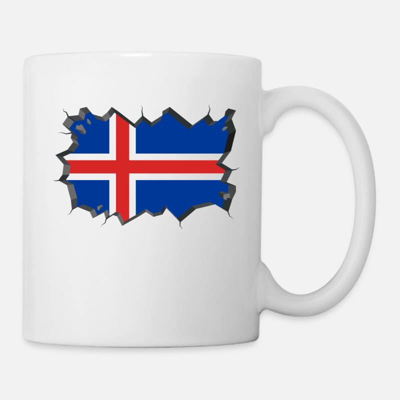 Islande Pavillon de l’Islande - Mug blanc - blanc