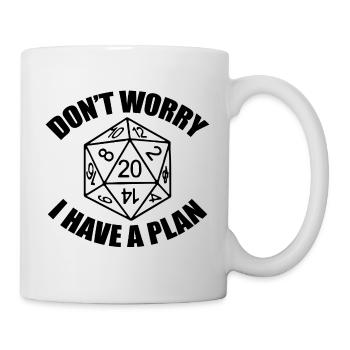 I have a plan jeu de rôle Nerd Geek cadeau - Mug blanc - blanc - Droite