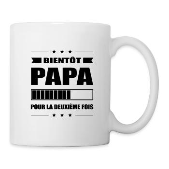 BIENTÔT PAPA POUR LA DEUXIÈME FOIS - Mug blanc - blanc - Droite