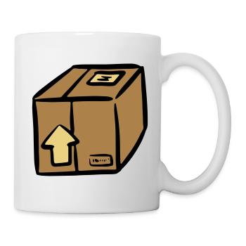 Paket Paketdienst package paquet Paketlieferung - Tasse - Weiß - Rechts