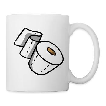 Papier toilette - Mug blanc - blanc - Droite