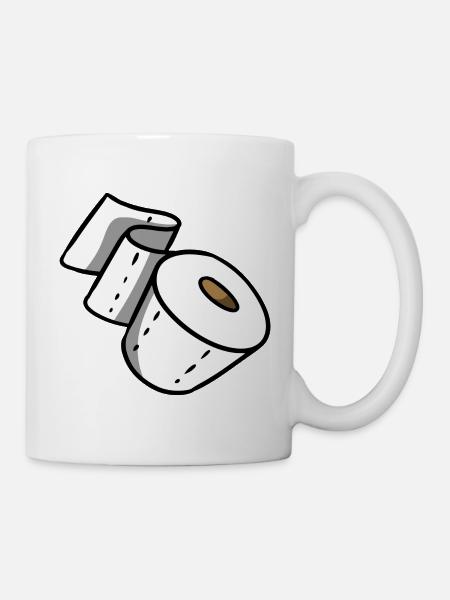 Klopapier - Tasse - Weiß